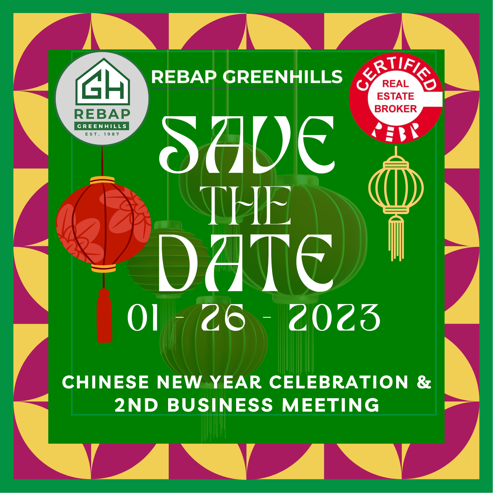 Chinese New Year Celebration Save the date